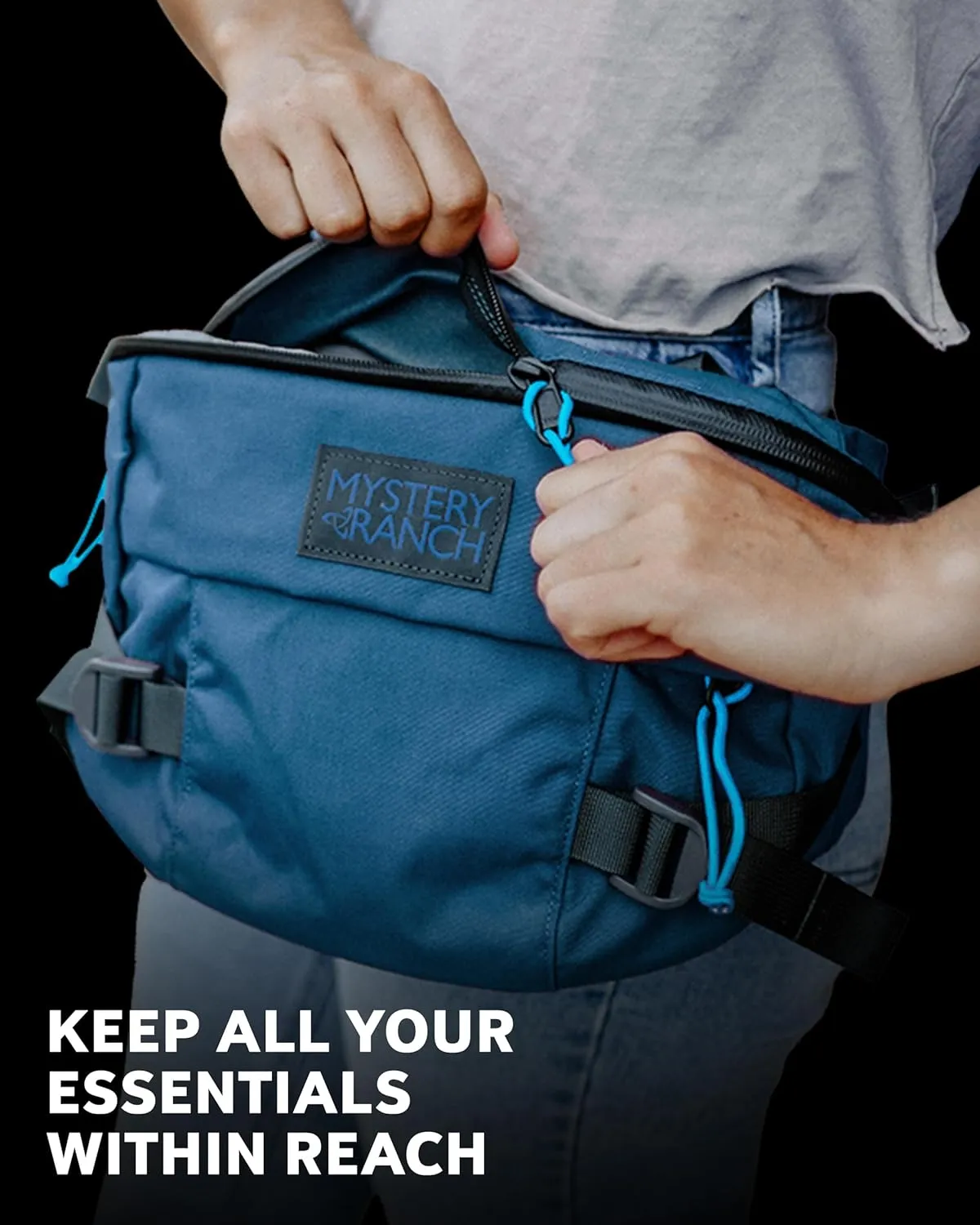 Mystery Ranch Hip Monkey Fanny Pack - Adjustable Hip or Shoulder Bag Perfect for Travel, Hiking & Everyday Carry - 8L, Sunglow