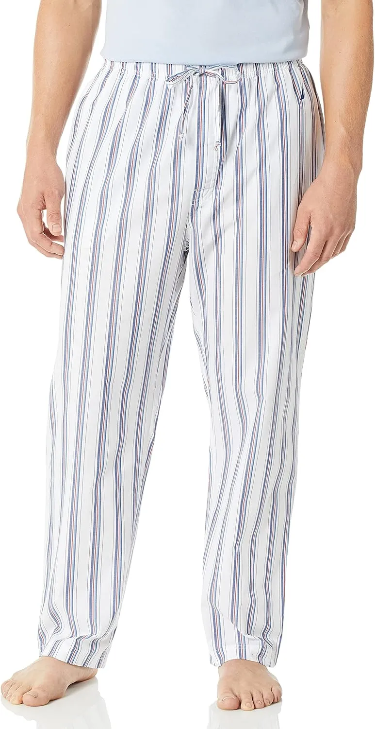 Nautica Men's Soft Woven 100% Cotton Elastic Waistband Sleep Pajama Pant