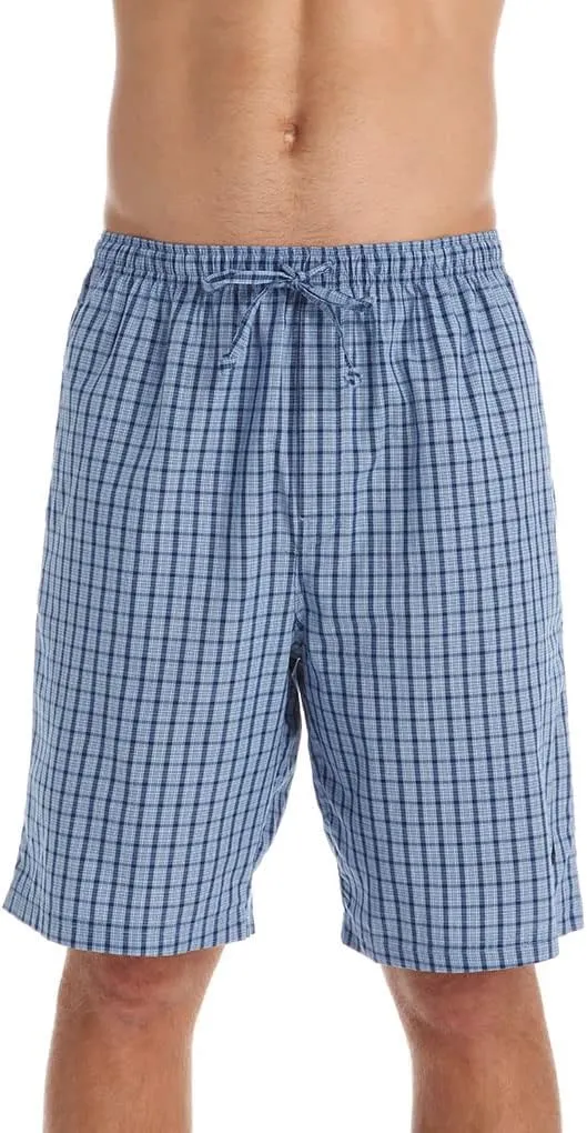 Nautica Men's Soft Woven 100% Cotton Elastic Waistband Sleep Pajama Short