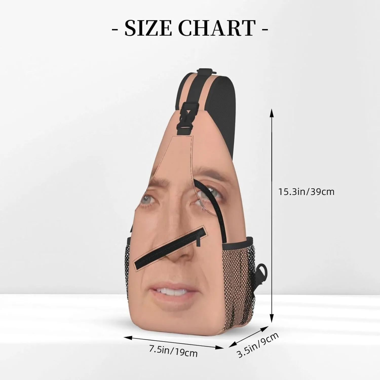 Nic-olas Cage Crossbody Bag Sling Shoulder Backpack, for Outdoor Travel,Sports,Camping,Hiking,Shoulder Bags