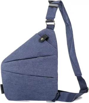 Niumike Personal Flex Bag, Anti thief Slim Sling Bag, Fashion Pocket Crossbody Bags Shoulder Backpack Purse for Women Men