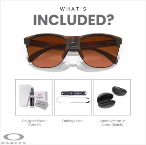 Oakley Frogskins Lite OO9374 Round Sunglasses for Men   BUNDLE Accessory Leash   Designer iWear Kit