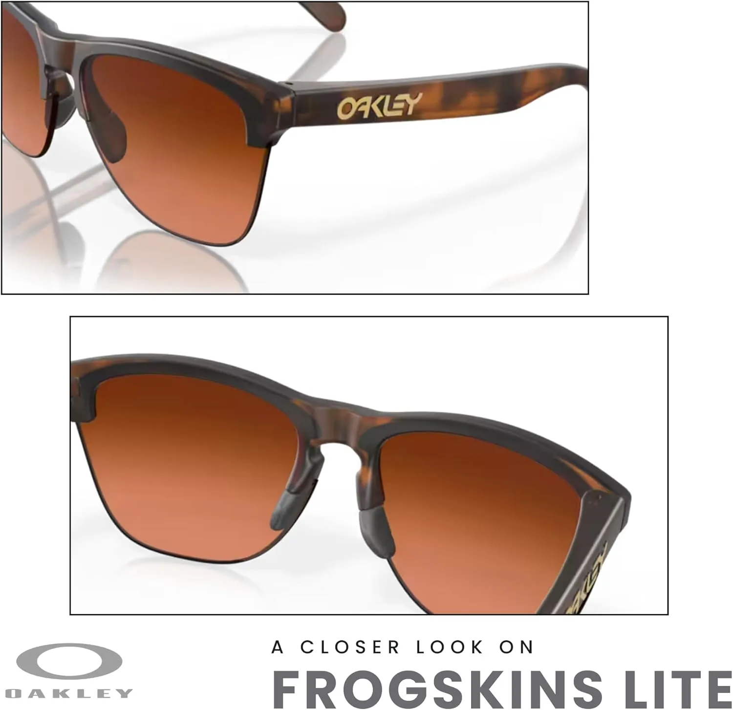 Oakley Frogskins Lite OO9374 Round Sunglasses for Men   BUNDLE Accessory Leash   Designer iWear Kit