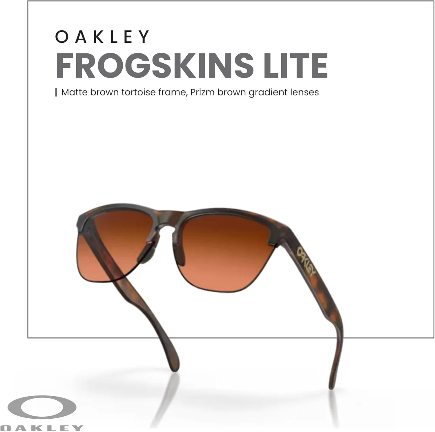 Oakley Frogskins Lite OO9374 Round Sunglasses for Men   BUNDLE Accessory Leash   Designer iWear Kit