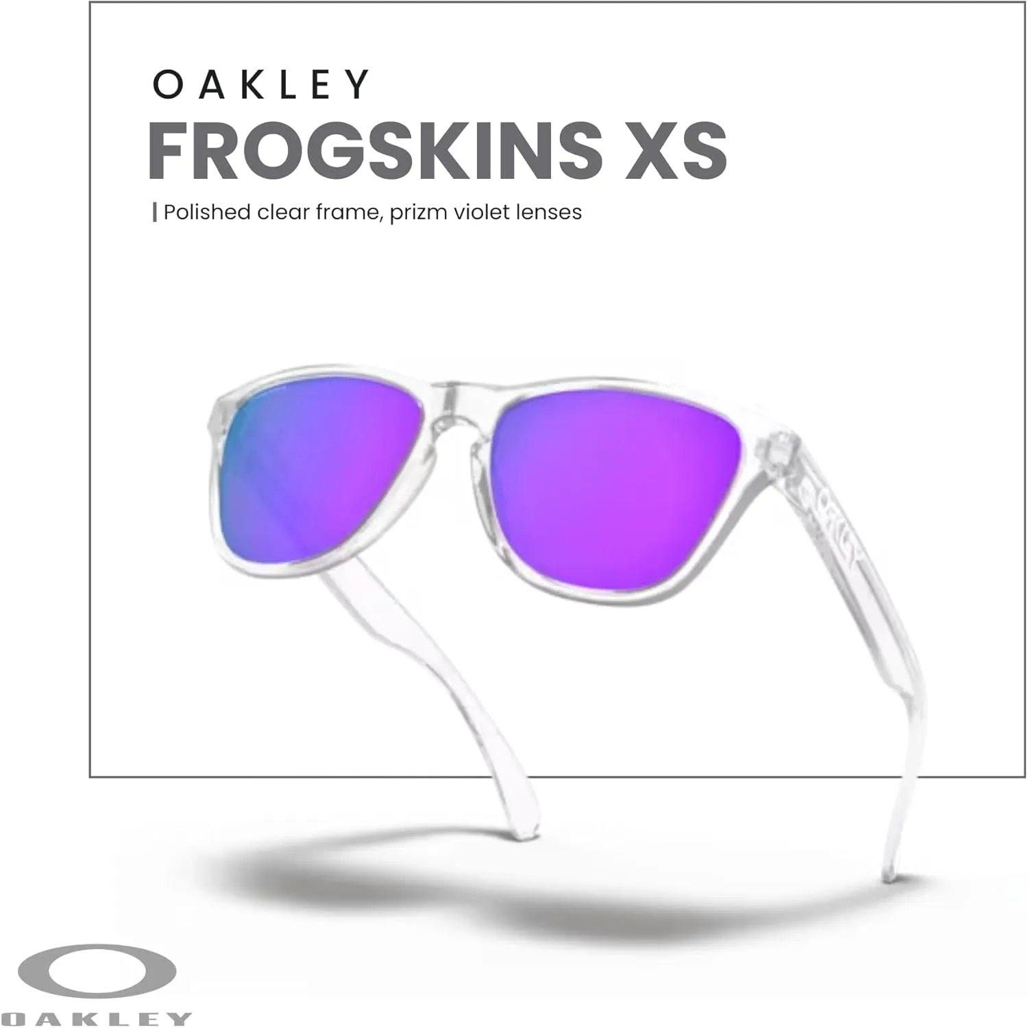 Oakley Kids Frogskins Xs OJ9006 Round Junior Sunglasses   BUNDLE Leash  Designer iWear Care Kit