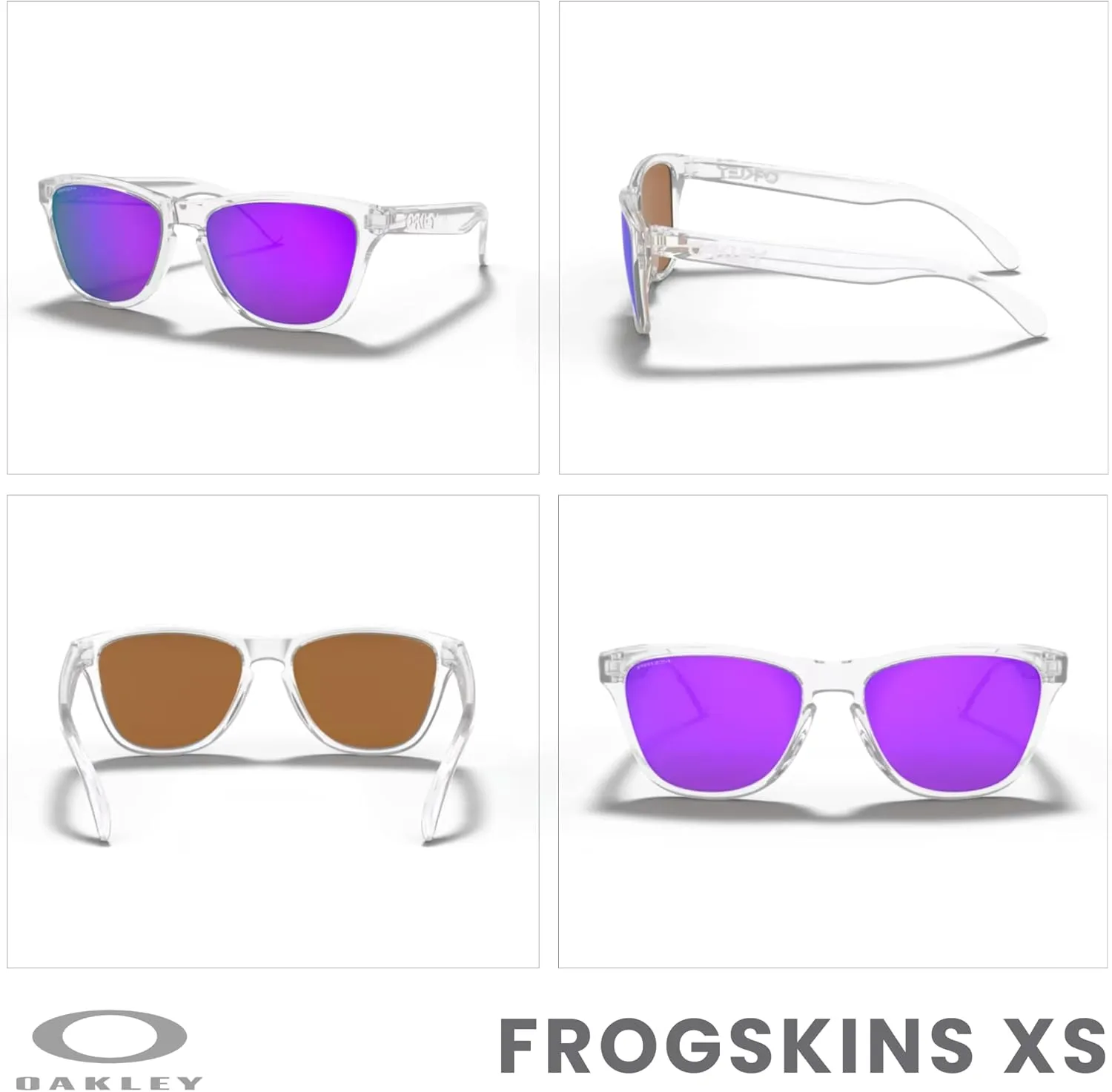 Oakley Kids Frogskins Xs OJ9006 Round Junior Sunglasses   BUNDLE Leash  Designer iWear Care Kit