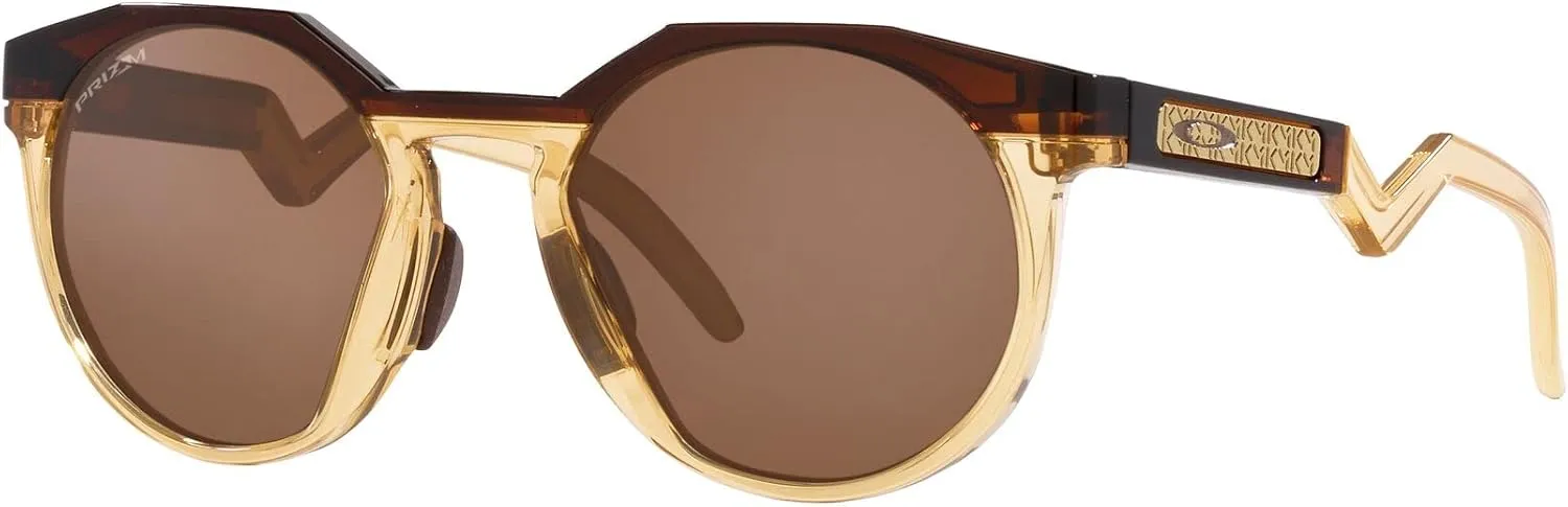 Oakley Men's Oo9242a Hstn Low Bridge Fit Round Sunglasses