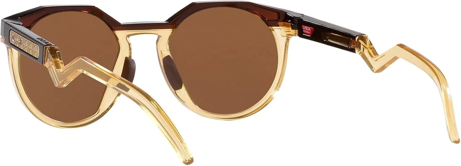 Oakley Men's Oo9242a Hstn Low Bridge Fit Round Sunglasses