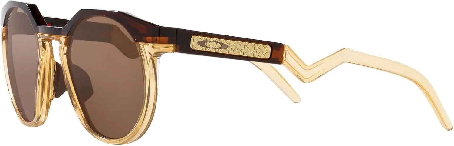 Oakley Men's Oo9242a Hstn Low Bridge Fit Round Sunglasses