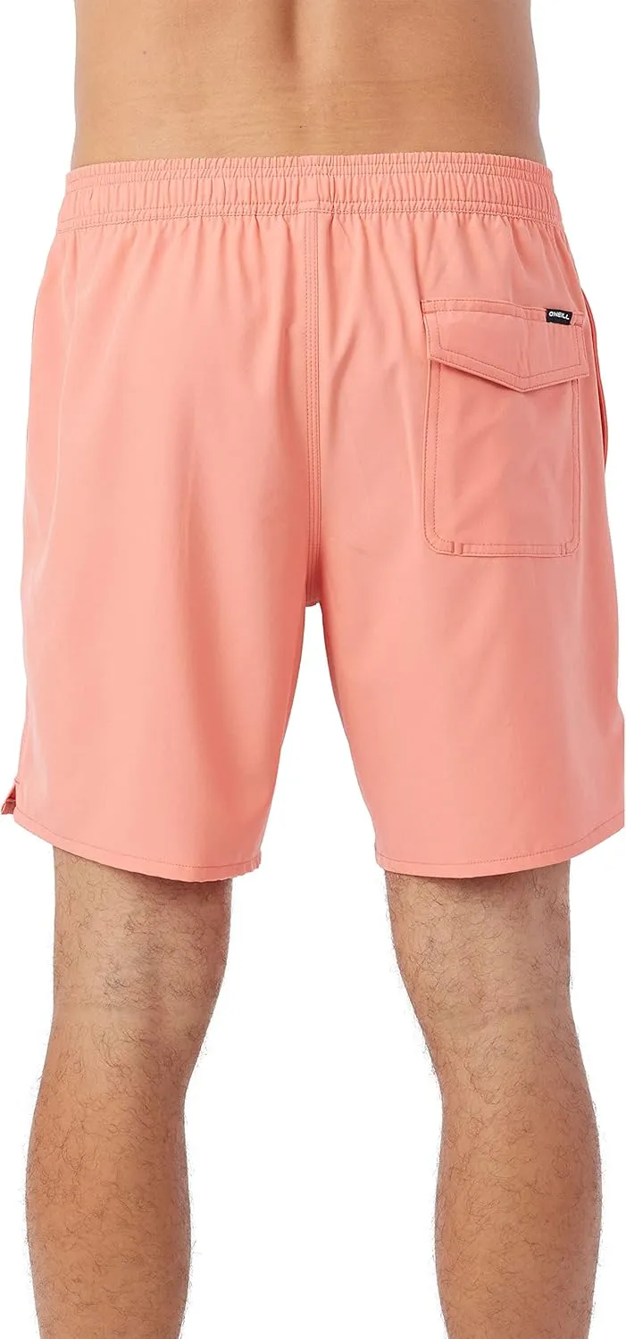 O'NEILL Mens Lennox Volley Swim Trunks - 17 Inch Inseam Boardshorts for Men with Elastic Waist and Pockets