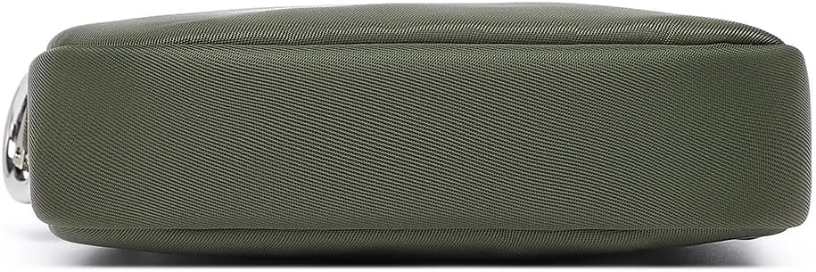 Organizer Bag Makeup Bag for Purse Travel Toiletry Pouch Zipper Pouch for Purse Small Makeup Pouch with Pockets Wristband design (black-nylon)…