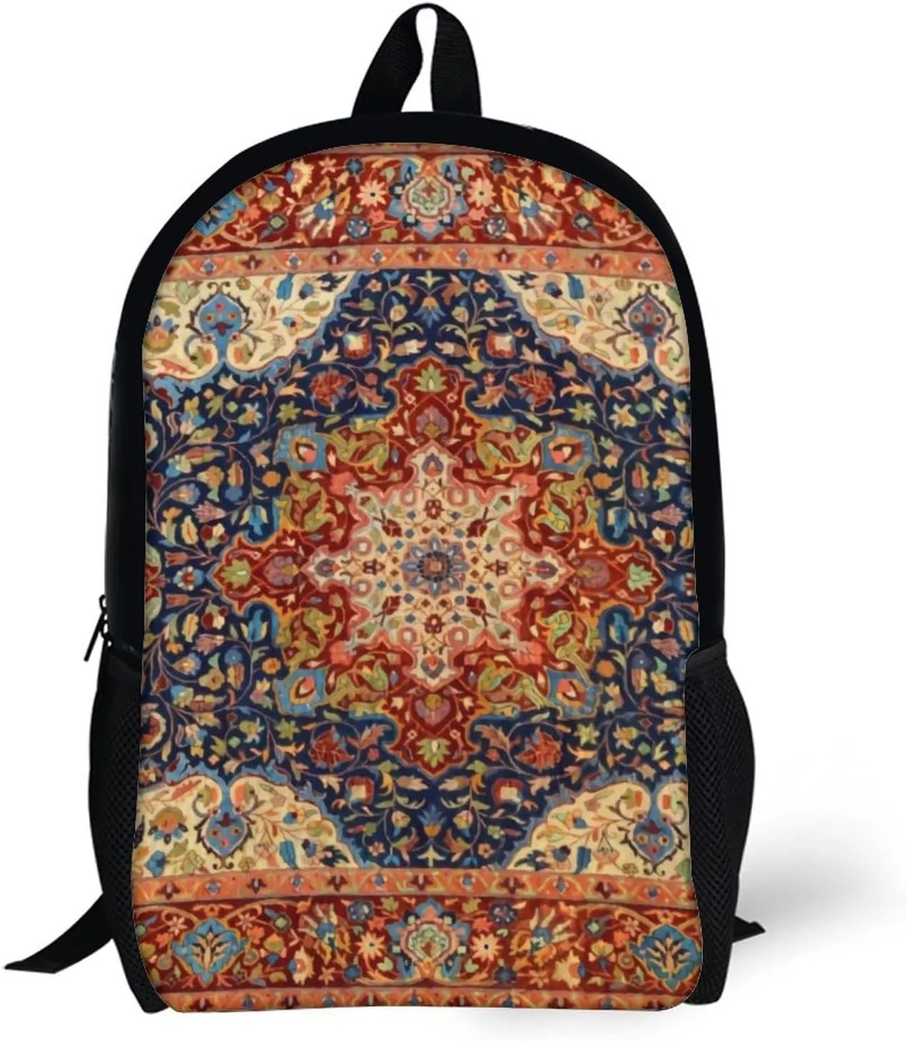 Oriental Persian Turkish Carpet Pattern Classic Large Capacity Comfortable Backpack