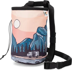 OSO Supply - Climbing Chalk Bag for Adults and Kids, Drawstring Closure, Adjustable Waist Belt, Indoor/Outdoor Training, Rock Climbing, Bouldering or Weightlifting