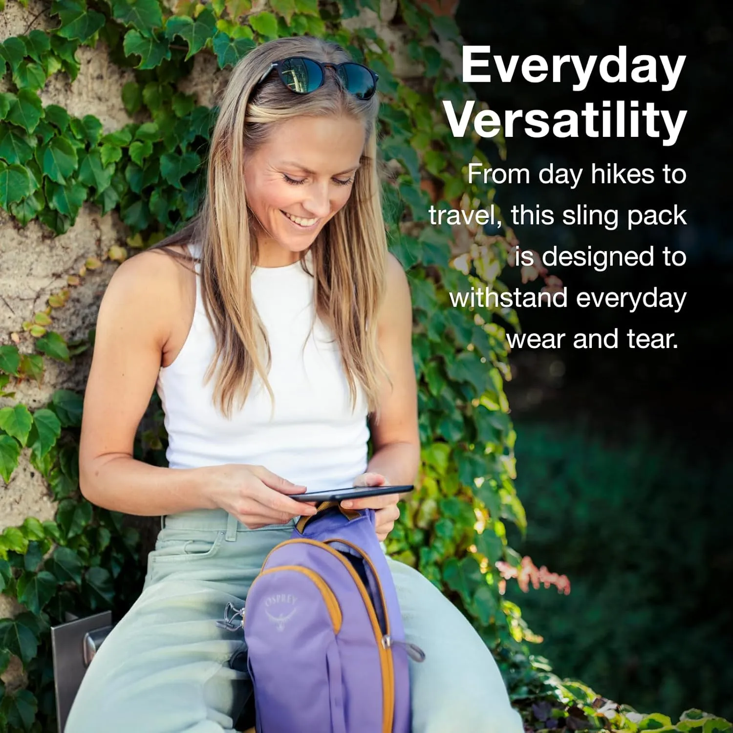 Osprey Daylite Earth Shoulder Sling, Histosol Brown/Cascade Blue