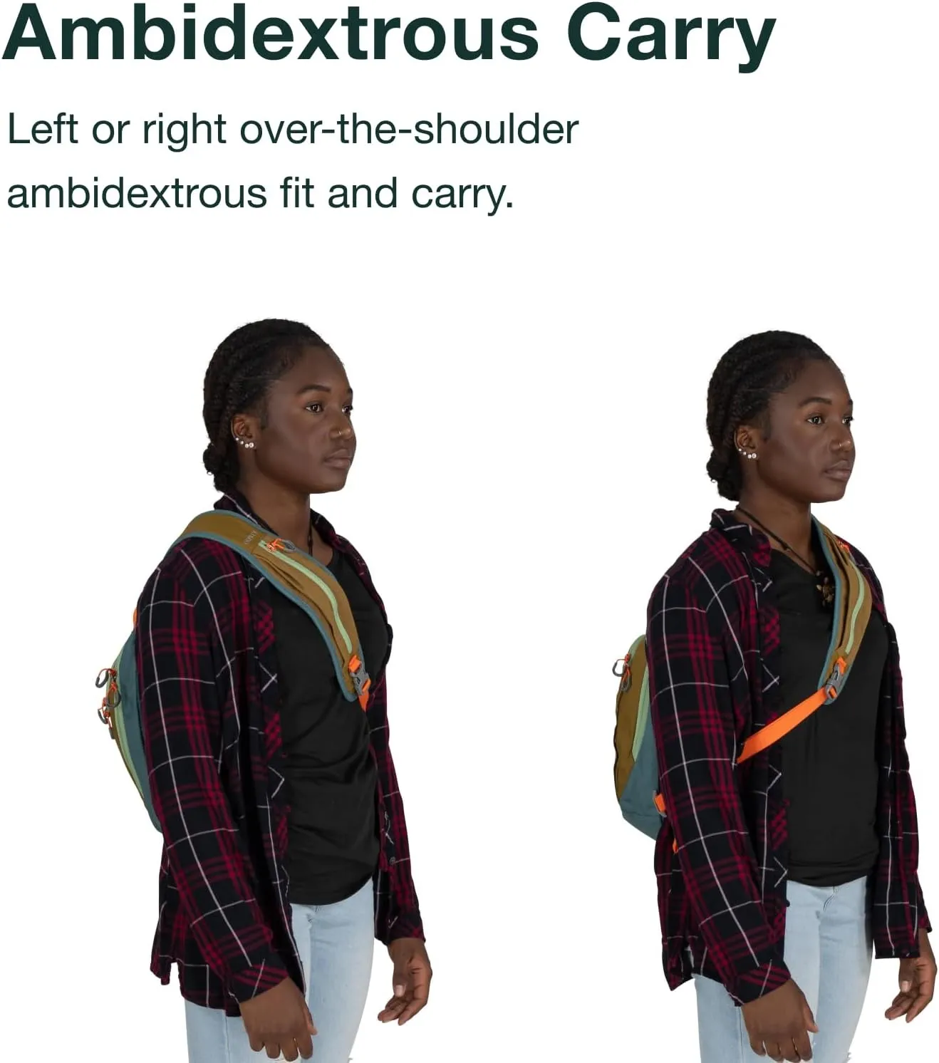 Osprey Daylite Earth Shoulder Sling, Histosol Brown/Cascade Blue