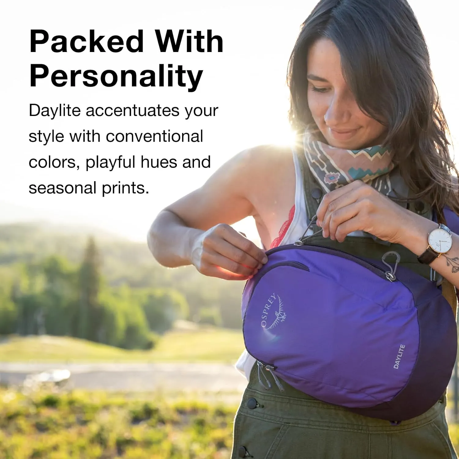Osprey Daylite Shoulder Sling Bag, Blue Spikemoss/Alkaline