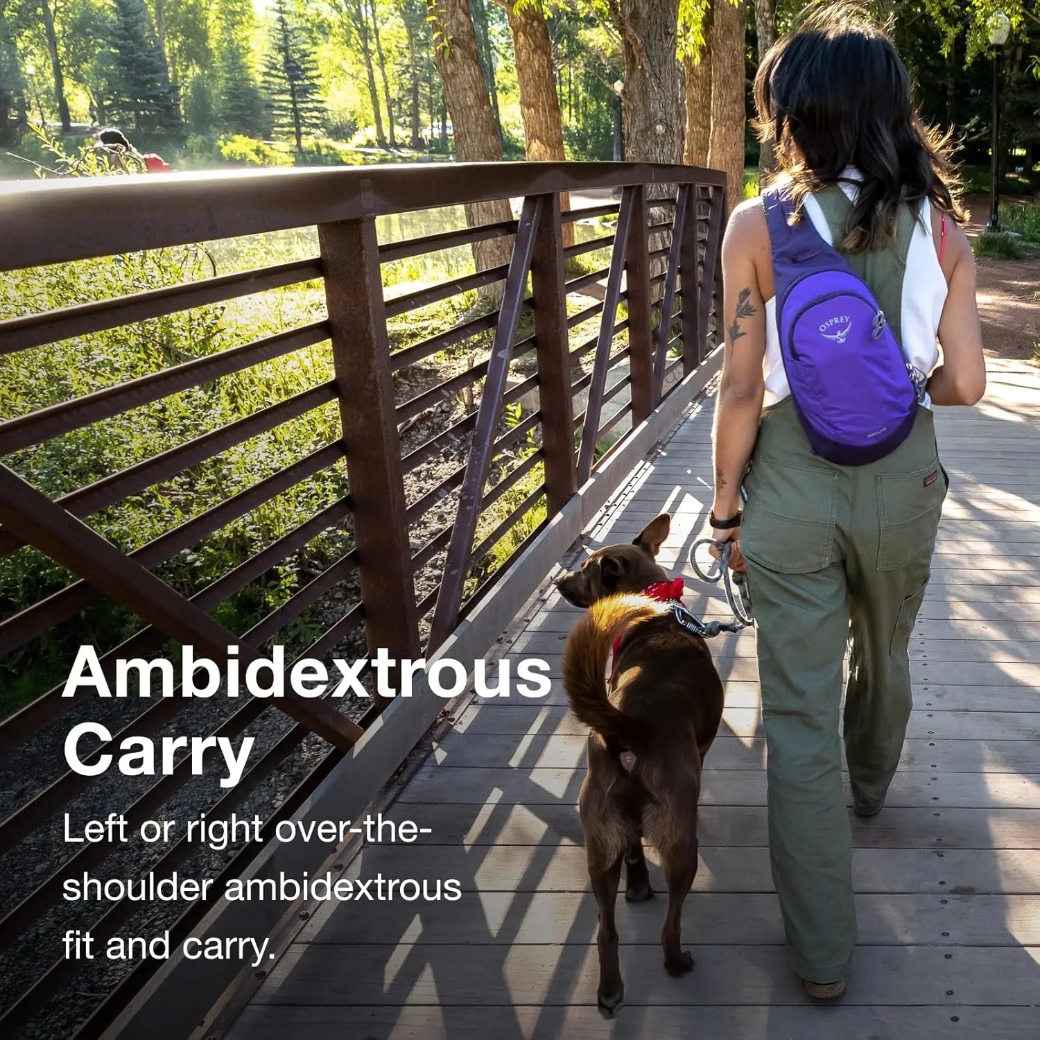Osprey Daylite Shoulder Sling Bag, Blue Spikemoss/Alkaline