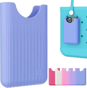 OUTXE Phone Holder for Bogg Bag, Cell Phone Holder Insert Accessory with Locking Buckle Compatible with L/XL/Original/Baby Bogg & Simple Modern Bag, No More Digging for Smartphone (Carolina Blue)