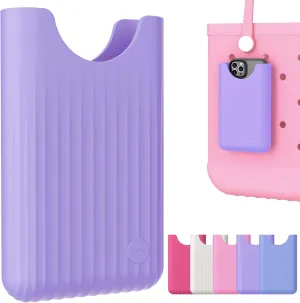 OUTXE Phone Holder for Bogg Bag, Cell Phone Holder Insert Accessory with Locking Buckle Compatible with L/XL/Original/Baby Bogg & Simple Modern Bag, No More Digging for Smartphone (Lilac Purple)
