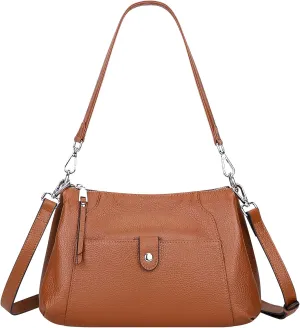 Over Earth Genuine Leather Small Hobo Crossbody Bags for Women Shoulder Purses and Handbags