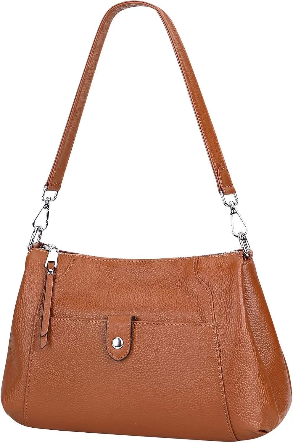 Over Earth Genuine Leather Small Hobo Crossbody Bags for Women Shoulder Purses and Handbags