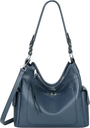 Over Earth Leather Hobo Purses and Handbags for Women Ladies Shoulder Crossbody Purse