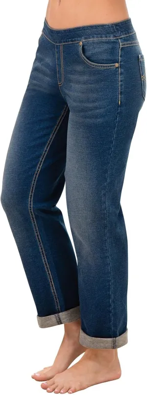 PajamaJeans Boyfriend Jeans for Women - Elastic Waist Jeans