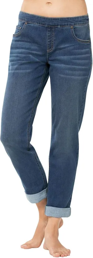 PajamaJeans Boyfriend Jeans for Women - Elastic Waist Jeans