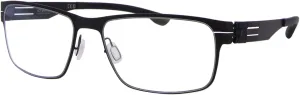 Paul-R-Large Eyeglasses Black Full Rim Rectangle Shape 56mm