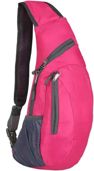 Peicees Sling Bags Men Women Shoulder Backpack Mini Chest Day Bag Small Cross Body Pack