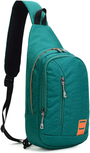 Peicees Small Sling Backpack Waterproof Unisex Shoulder Bag Chest Crossbody Daypack