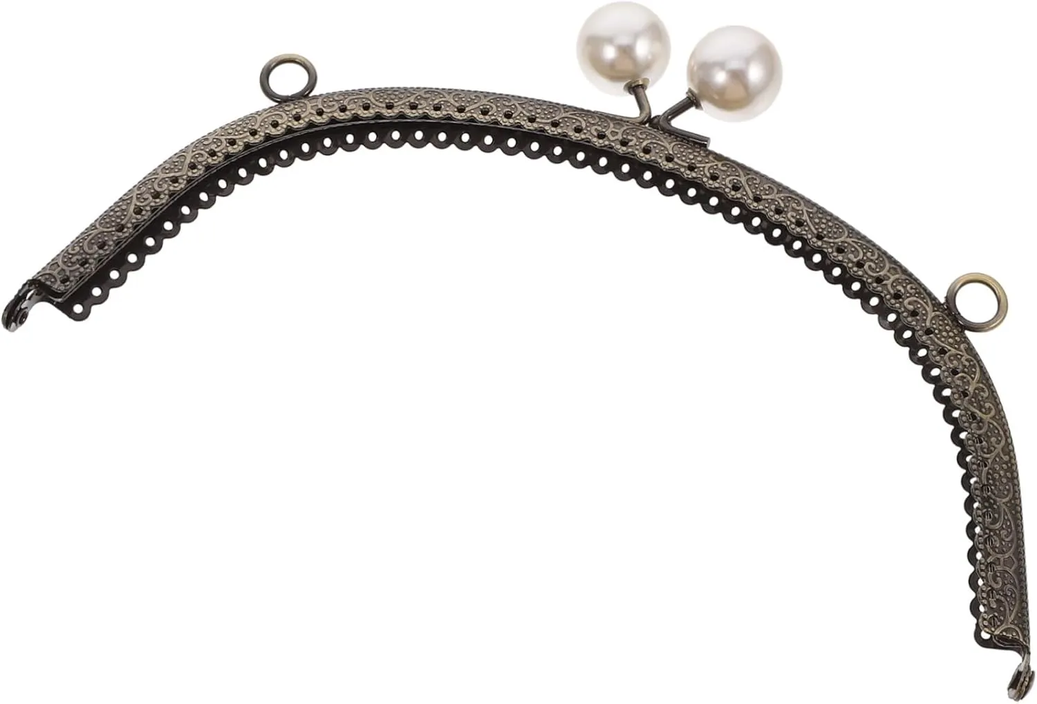 PERSELOSO Grain Pearl Lock Purse Frame Stylish Clutch Frame for DIY Handbag Making Lightweight Resistant Coin Bag Accessory