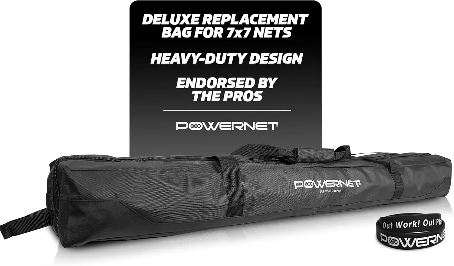 PowerNet 7x7 FT Baseball & Softball Net Replacement Parts, Replace 7x7 FT Frame, Net Only or Carry Bag, Metal Frame and Fiberglass Poles, Durable Nets & Bags Available in Team Colors