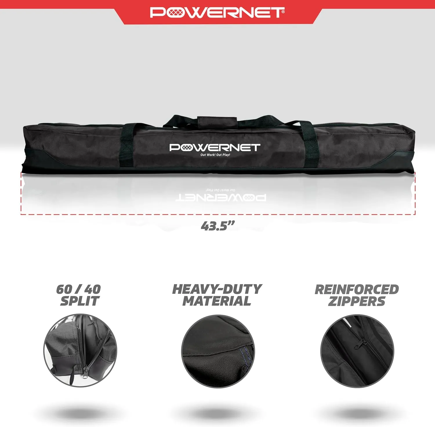 PowerNet 7x7 FT Baseball & Softball Net Replacement Parts, Replace 7x7 FT Frame, Net Only or Carry Bag, Metal Frame and Fiberglass Poles, Durable Nets & Bags Available in Team Colors