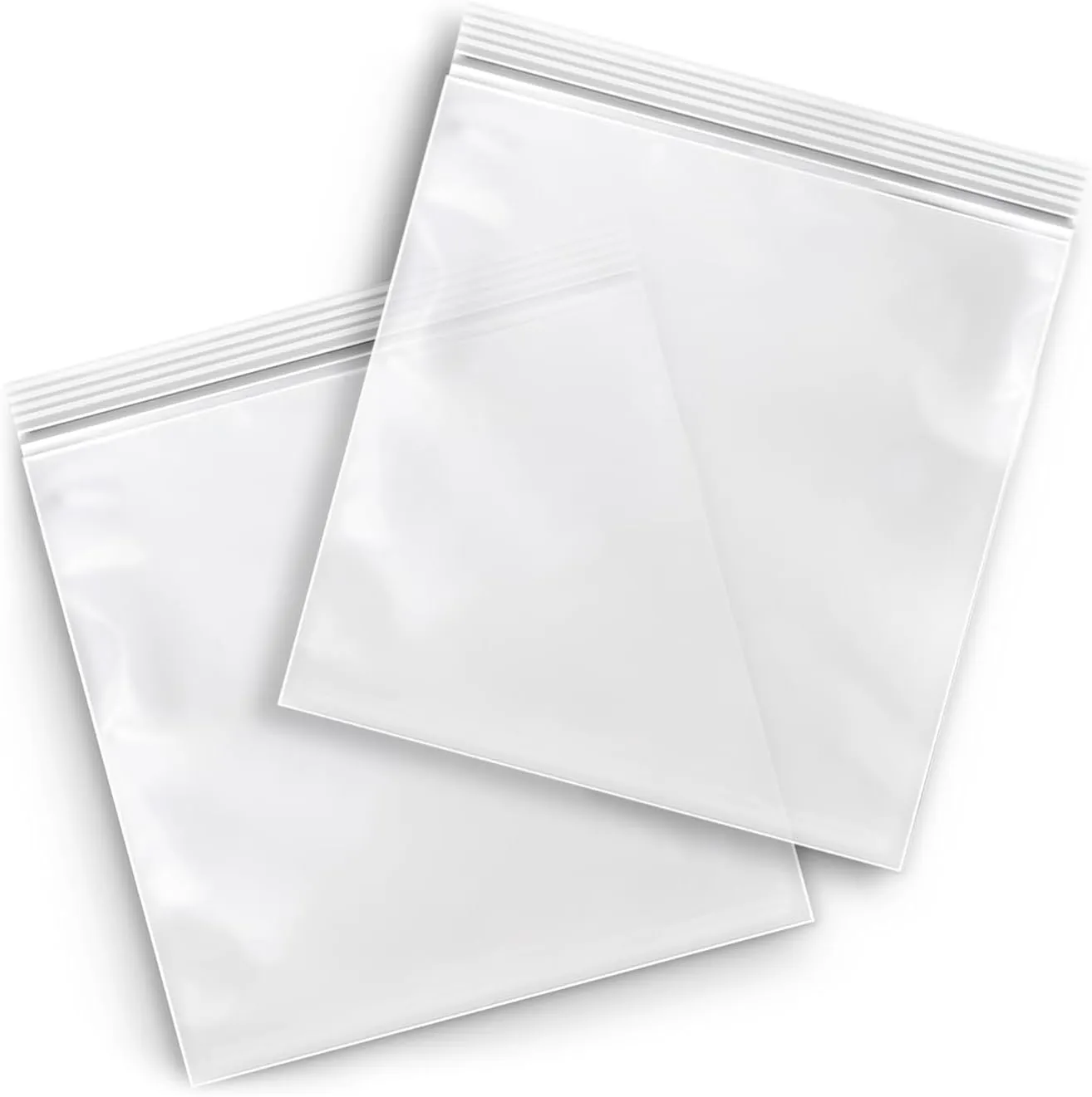 PSBM Zipper Bags 12" x 15" 4 Mil Clear Large Baggies 12x15 Resealable Poly Bags 1000 Count