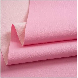 PU Fabric Leather 140cm x 100cm, 0.7mm Thick Faux Material Sheets Repair for Upholstery Crafts DIY Sewing, Sofa Handbag(Pink,1.4X2m)