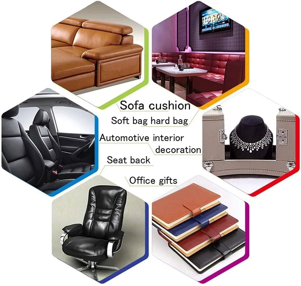 PU Fabric Leather Faux Synthetic Leather Material Sheets Wear-resistant And Elastic Soft For Upholstery Crafts, DIY Sewings, Sofa, Handbag, Hair Bows Decorations, Car Seat 1.6x1m(Colour: Dark blue)(Da