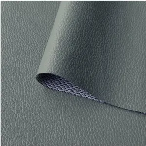 PU Fabric Leather Faux Synthetic Leather Material Sheets Wear-resistant And Elastic Soft For Upholstery Crafts, DIY Sewings, Sofa, Handbag, Hair Bows Decorations, Car Seat (Size:1.6x1m)(Medium Gray,1.