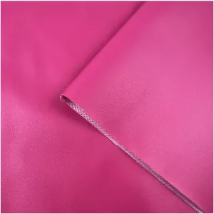 PU Fabric Leather Faux Synthetic Leather Material Sheets Wear-resistant And Elastic Soft For Upholstery Crafts, DIY Sewings, Sofa, Handbag, Hair Bows Decorations, Car Seat (Size:1.6x1m)(Rosy Red,1.6X7
