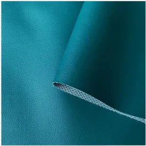 PU Fabric Leather Faux Synthetic Leather Material Sheets Wear-Resistant and Elastic Soft for Upholstery Crafts, DIY Sewings, Sofa, Handbag, Hair Bows Decorations(Peacock Green,1.6X8m)