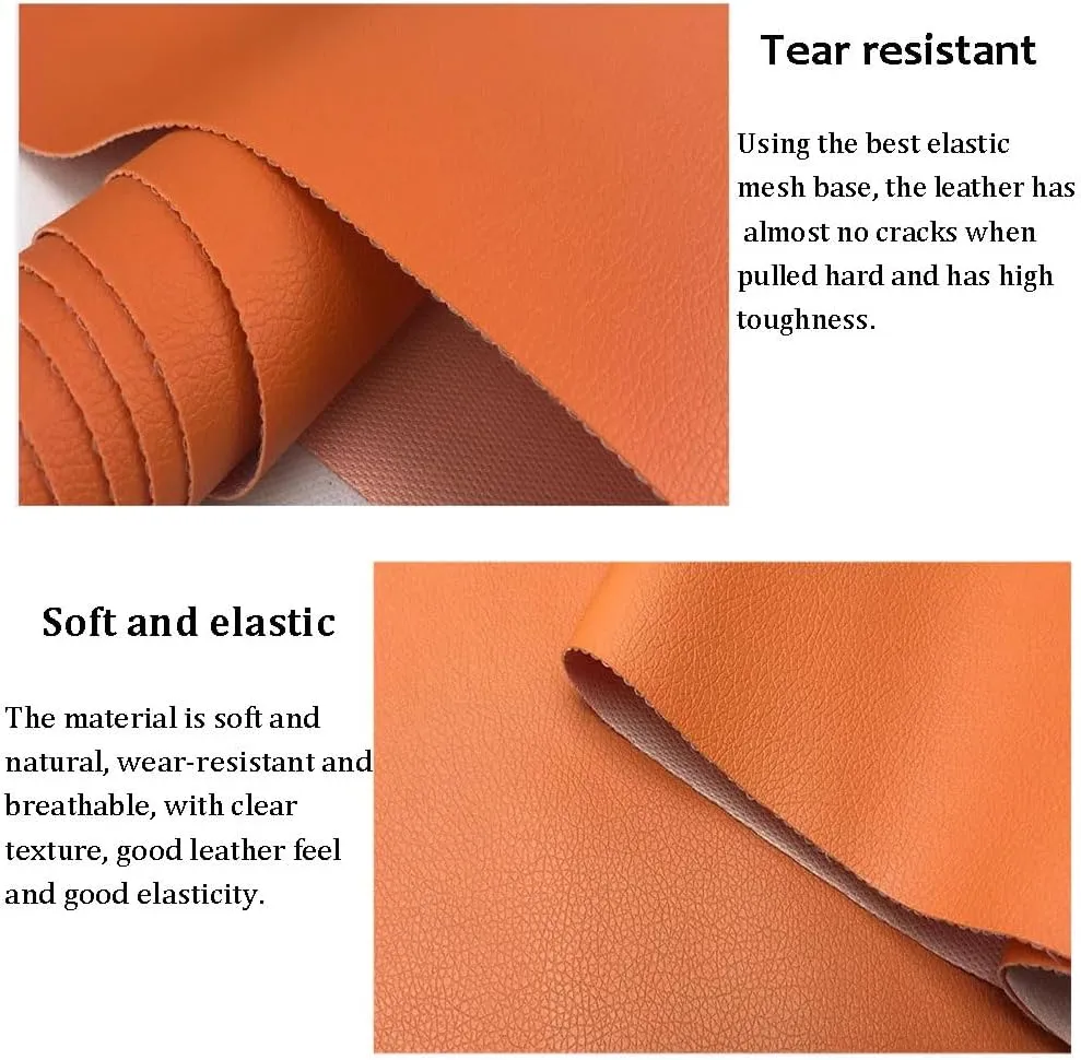 PU Fabric Leather Faux Synthetic Leather Material Sheets Wear-Resistant and Elastic Soft for Upholstery Crafts, DIY Sewings, Sofa, Handbag, Hair Bows Decorations(Peacock Green,1.6X8m)