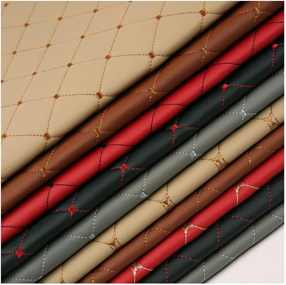 PU Fabric Leather Sheets Wear-Resistant and Elastic Soft for Upholstery Crafts, DIY Sewings, Sofa, Handbag, Hair Bows(Black,1.4X3m)