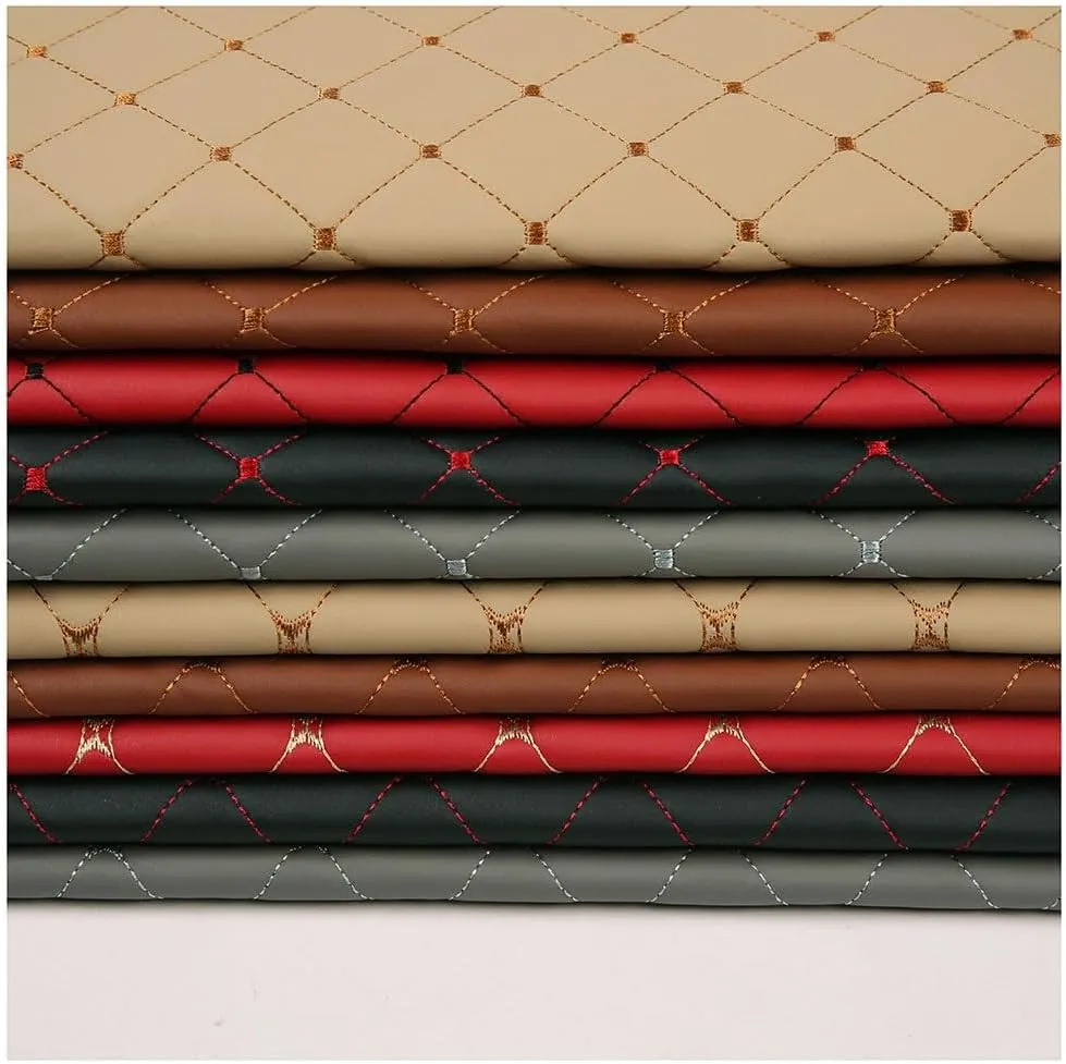 PU Fabric Leather Sheets Wear-Resistant and Elastic Soft for Upholstery Crafts, DIY Sewings, Sofa, Handbag, Hair Bows(Black,1.4X3m)
