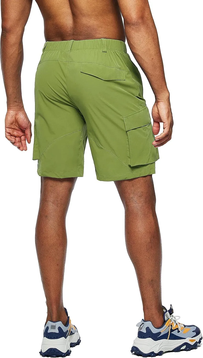 Pudolla Men's Hiking Cargo Shorts Quick Dry Outdoor Travel Shorts for Men with Multi Pocket for Fishing Camping Casual