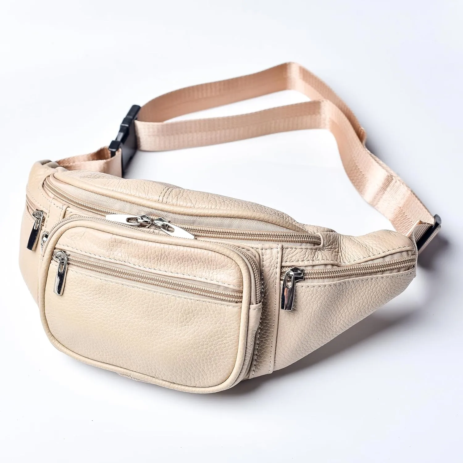 Pure Leather Fanny Packs for Women Chest Leather Bags for Men Travel Waist Belt Crossbody Small Fanny Pack Bum Bag