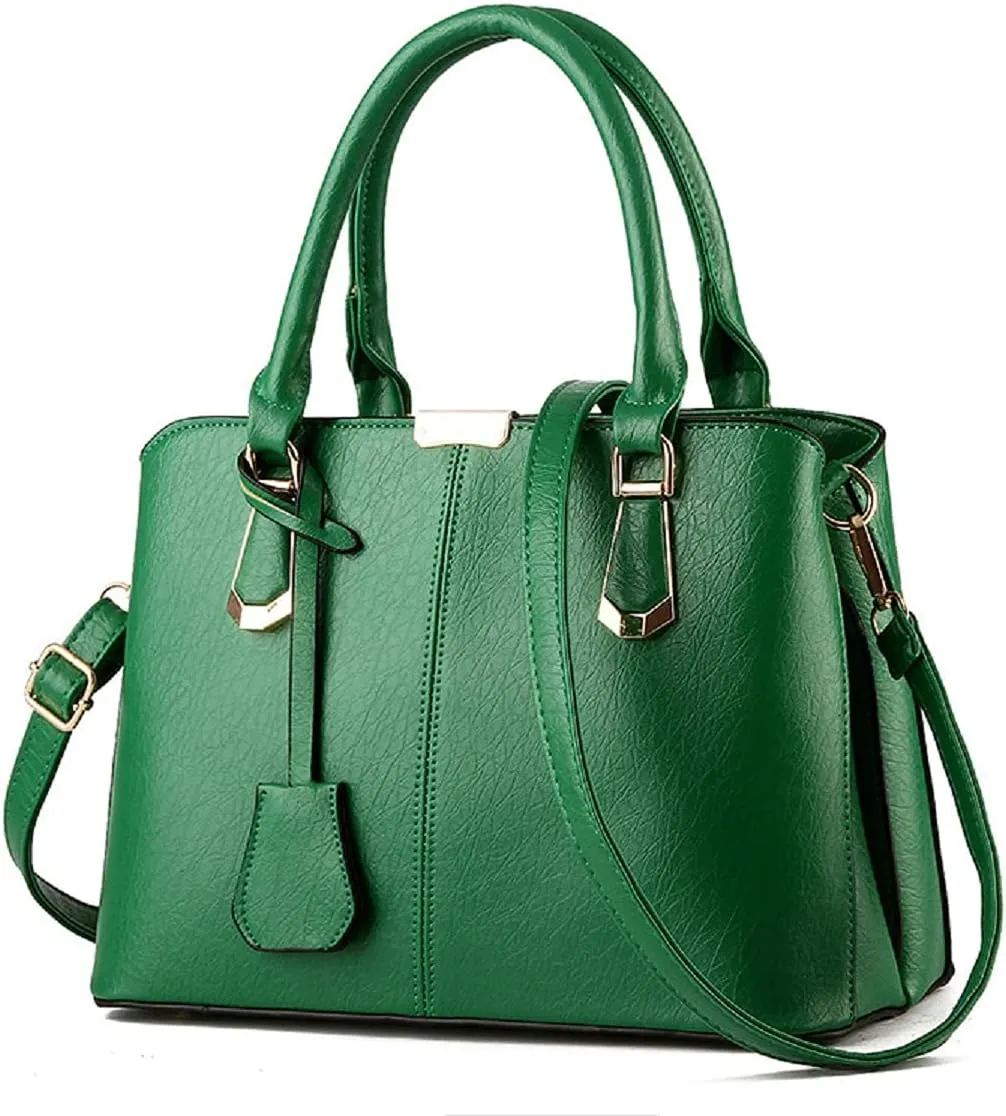 Purses and Handbags for Women Fashion Ladies PU Leather Top Handle Satchel Shoulder Tote Bags Light Blue