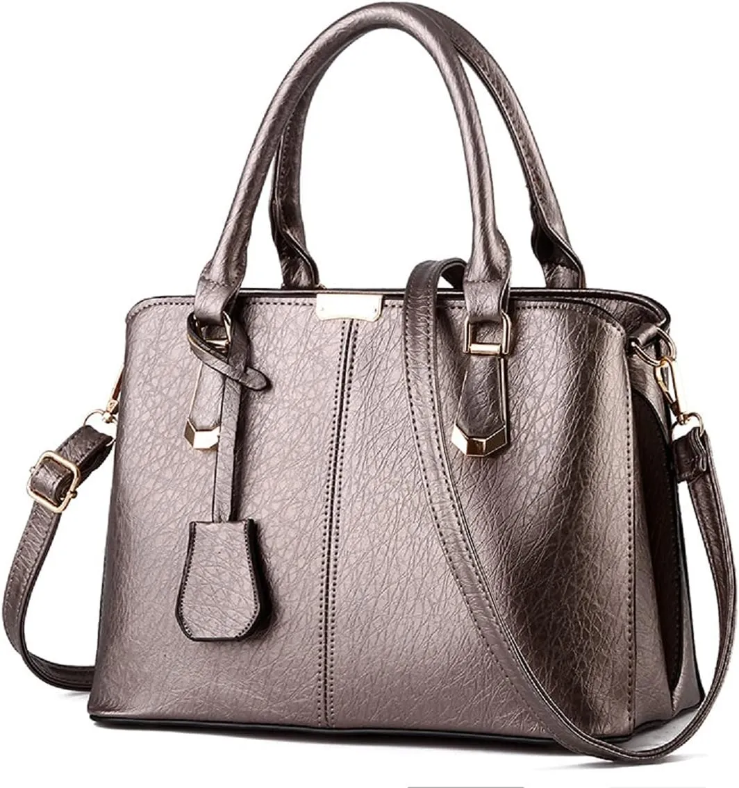 Purses and Handbags for Women Fashion Ladies PU Leather Top Handle Satchel Shoulder Tote Bags