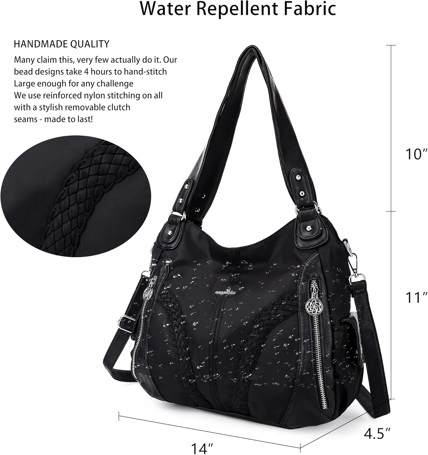 Purses and Handbags Women Fashion Tote Bag Shoulder Bags Top Handle Satchel Purses Washed Synthetic Leather Handbag