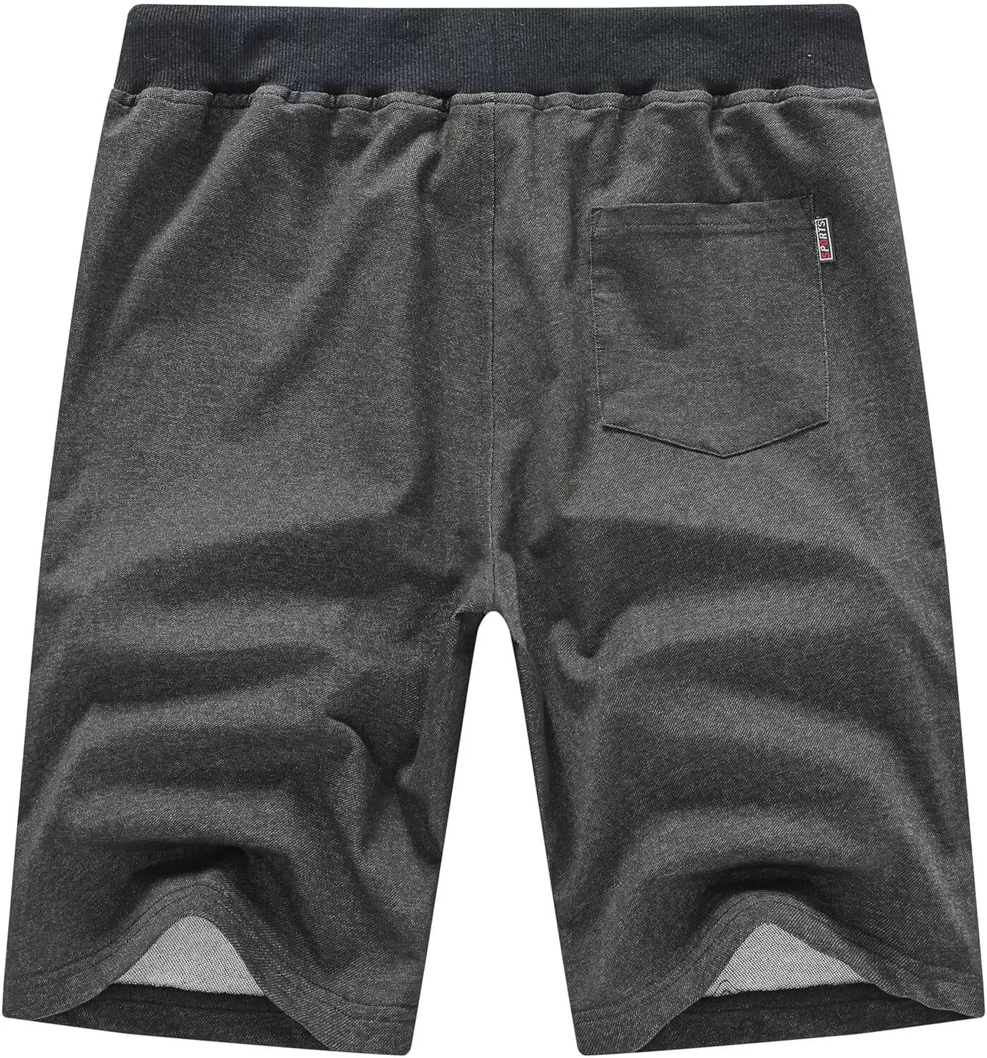 QPNGRP Mens Shorts Casual Drawstring Zipper Pockets Elastic Waist