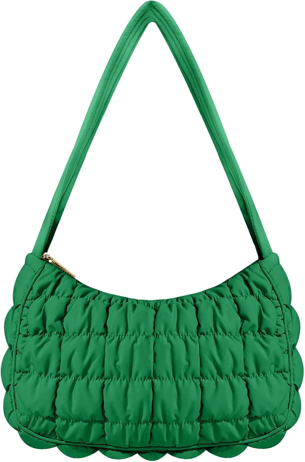 Quilted Puffer Purse for Women Crescent Bag Small Puffer Shoulder Bag Puffy Hobo Bag